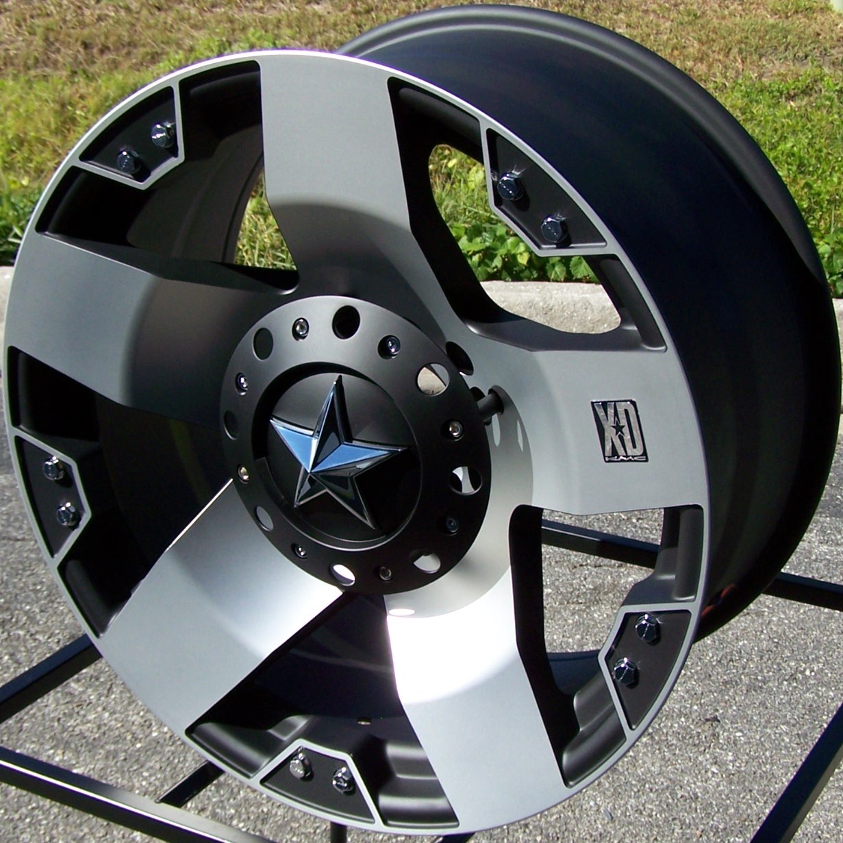 20 Black Machined KMC XD Rockstar Wheels Rims Ford F 250 F 350 King
