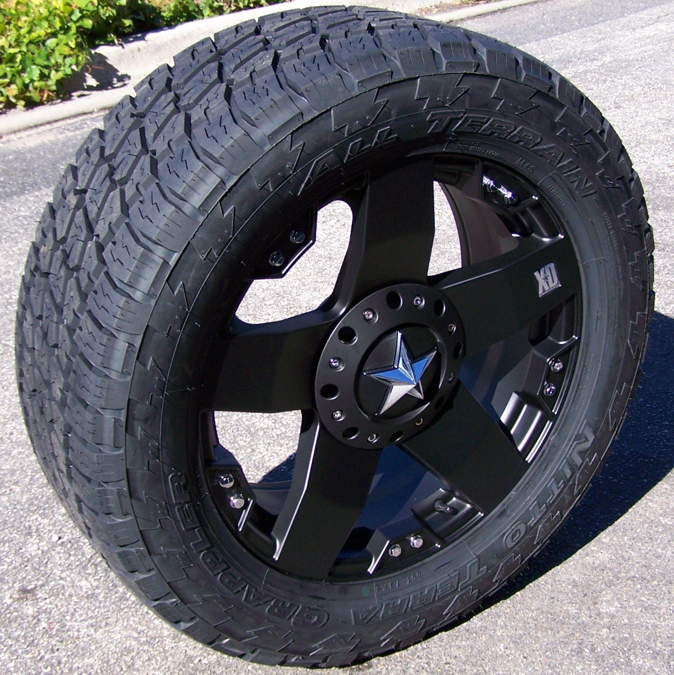 Find 20" BLACK XD ROCKSTAR WHEELS & NITTO TERRA GRAPPLER TIRES JEEP