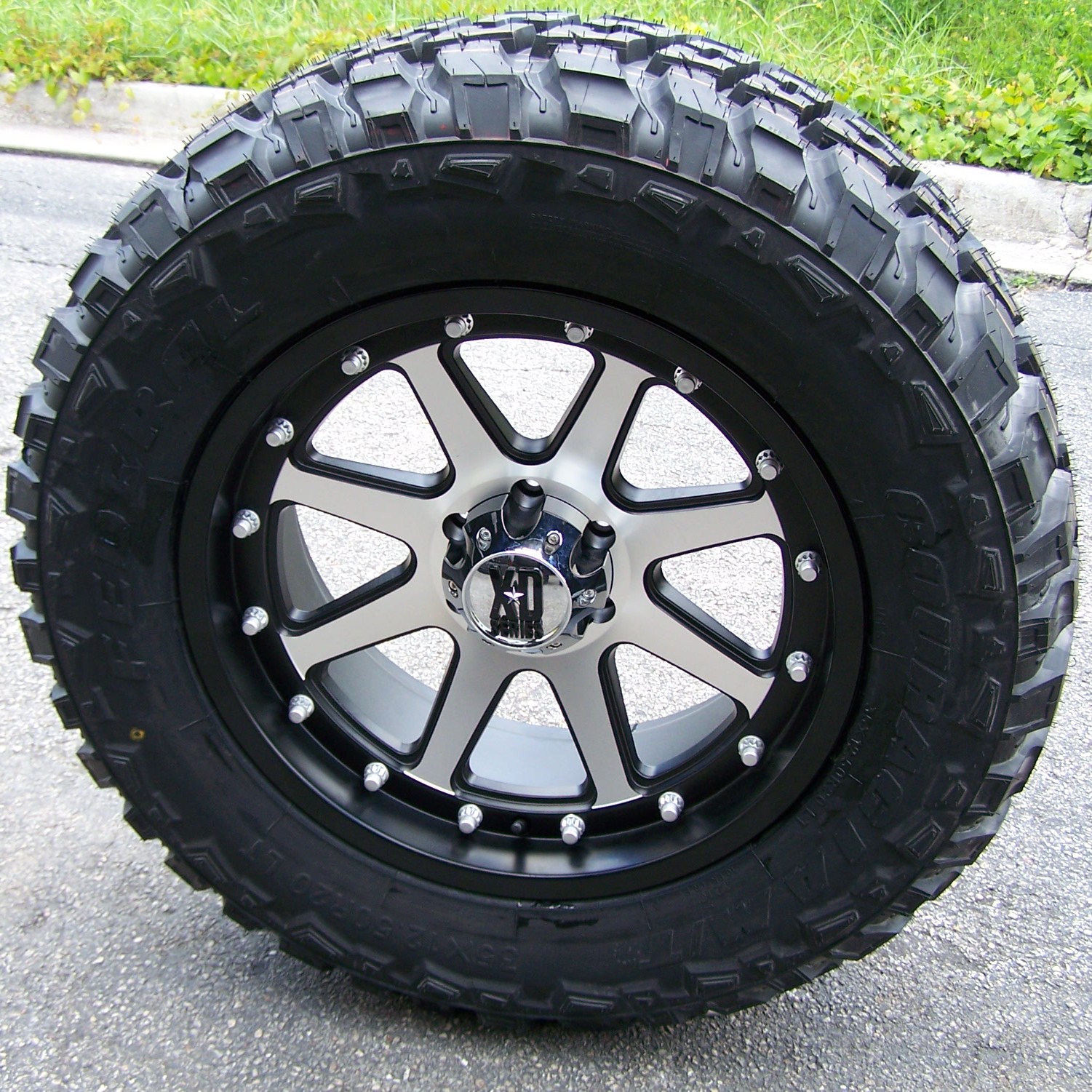 20 Black XD Addict Wheels Rims 35 Federal M T GMC Sierra Dodge RAM