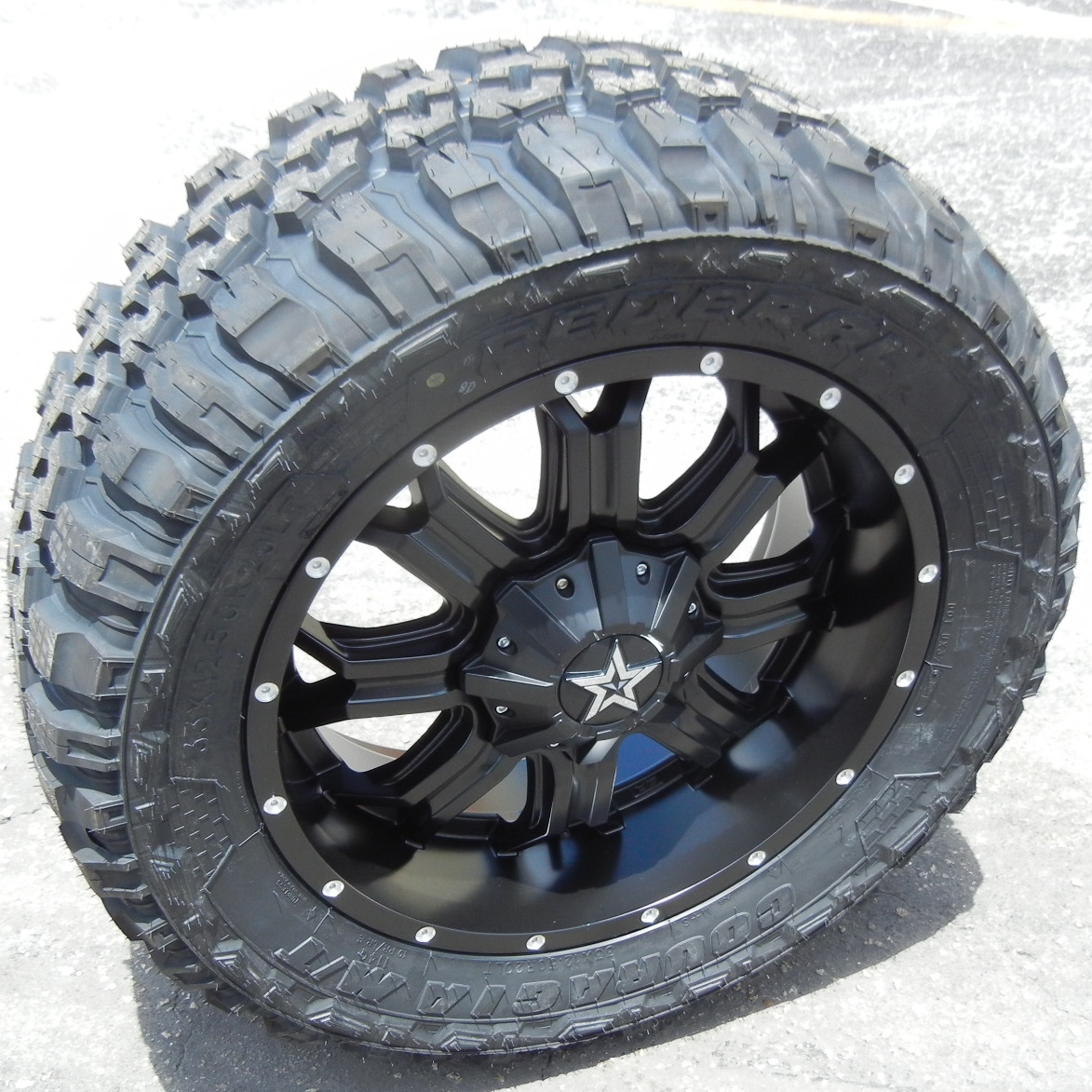Buy 20" BLACK TIS 535B WHEELS RIMS FEDERAL M/T TIRES CHEVY SILVERADO