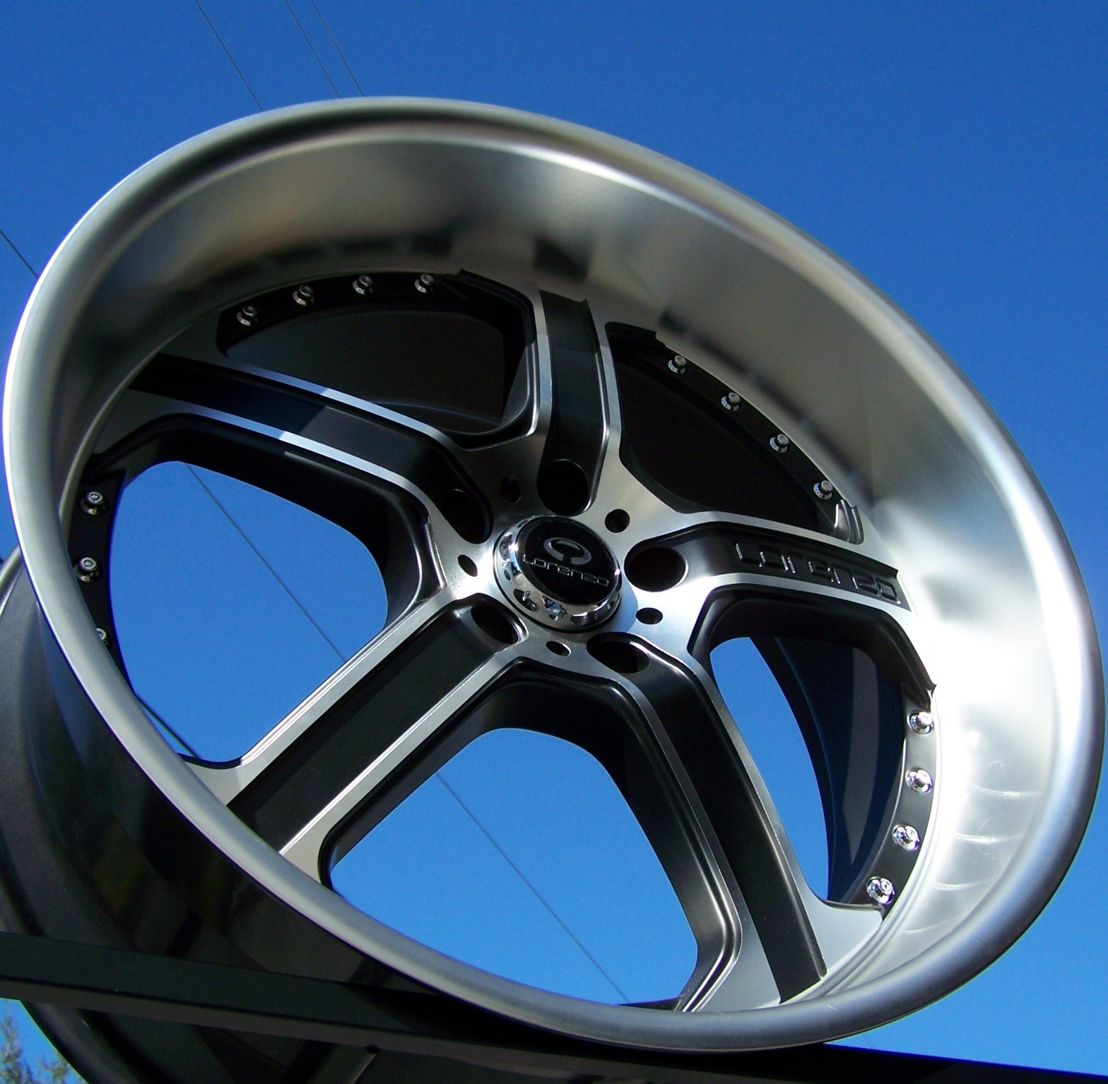 22 Black Lorenzo WL21 Wheels Rims Dodge Magnum Charger Challenger