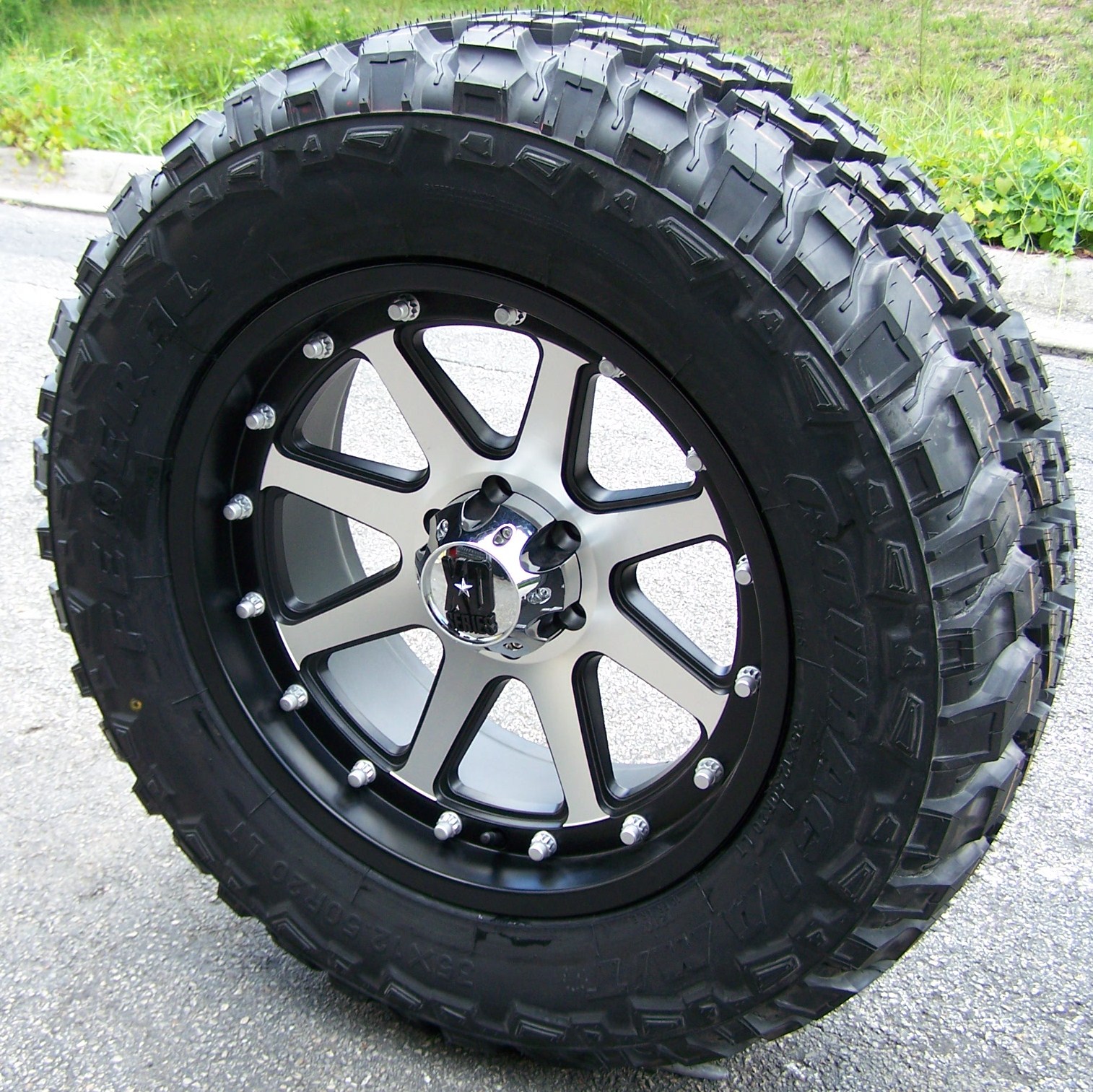 20 Black XD Addict Wheels Rims 35 Federal M T GMC Sierra Dodge RAM