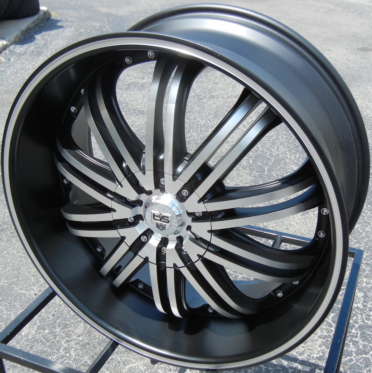 22" Black Tis 532 Wheels Rims Dodge RAM 1500 Dakota Durango 4x4 Chrysler Aspen