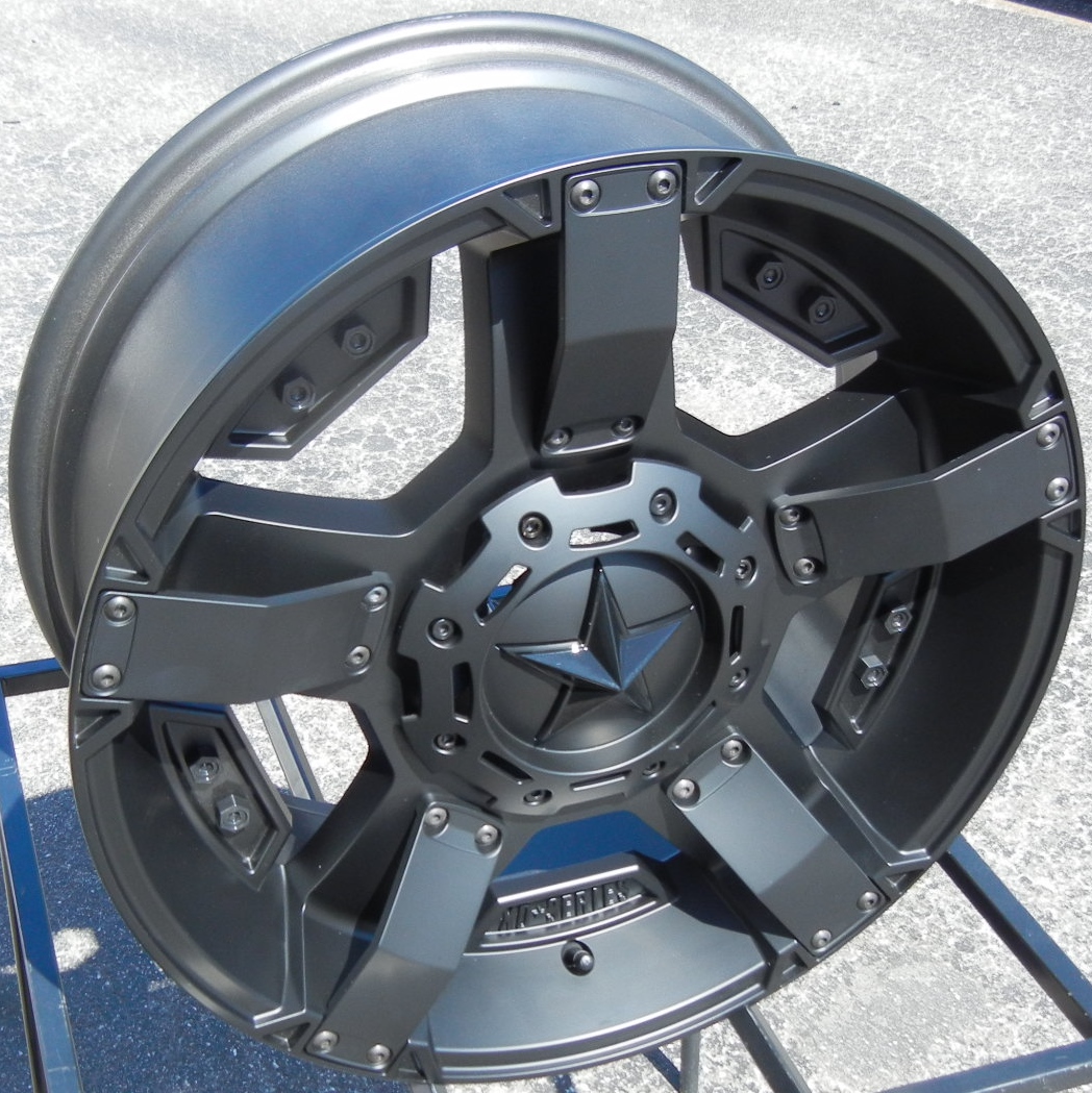 20" XD Rockstar 2 II Black Wheels Rims Chevy Silverado 1500 Ford F150 Expedition